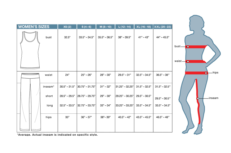 Fila Size Chart