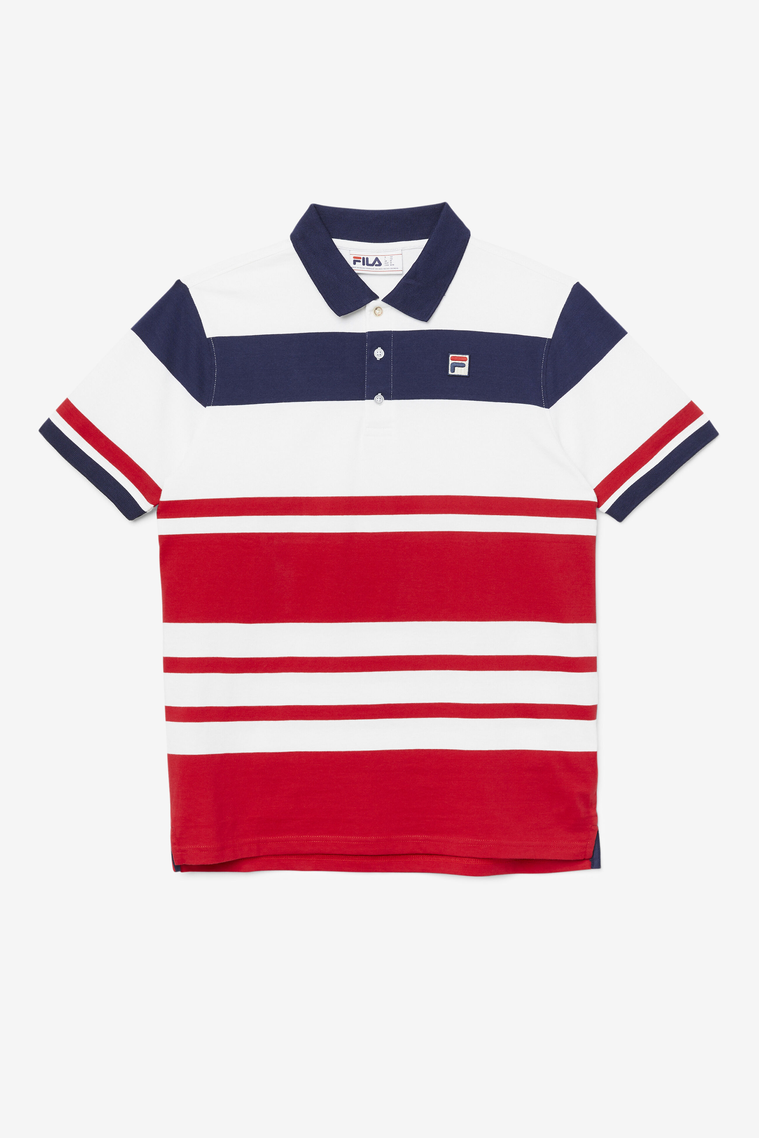 Fila striped polo shop shirt