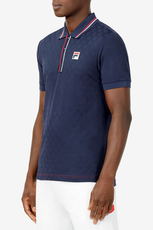 HERITAGE TENNIS JACQUARD POLO