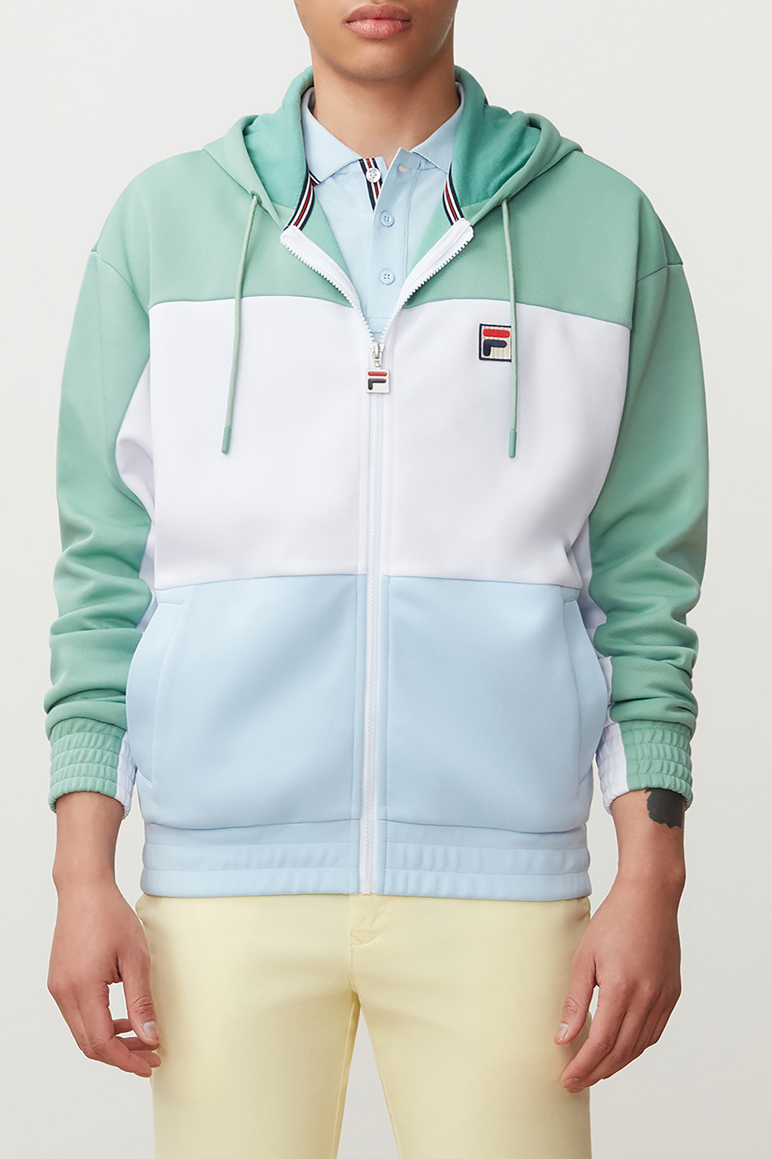 Fila tri cheap color hoodie