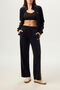 VELOCITY VELOUR WIDE LEG PANT