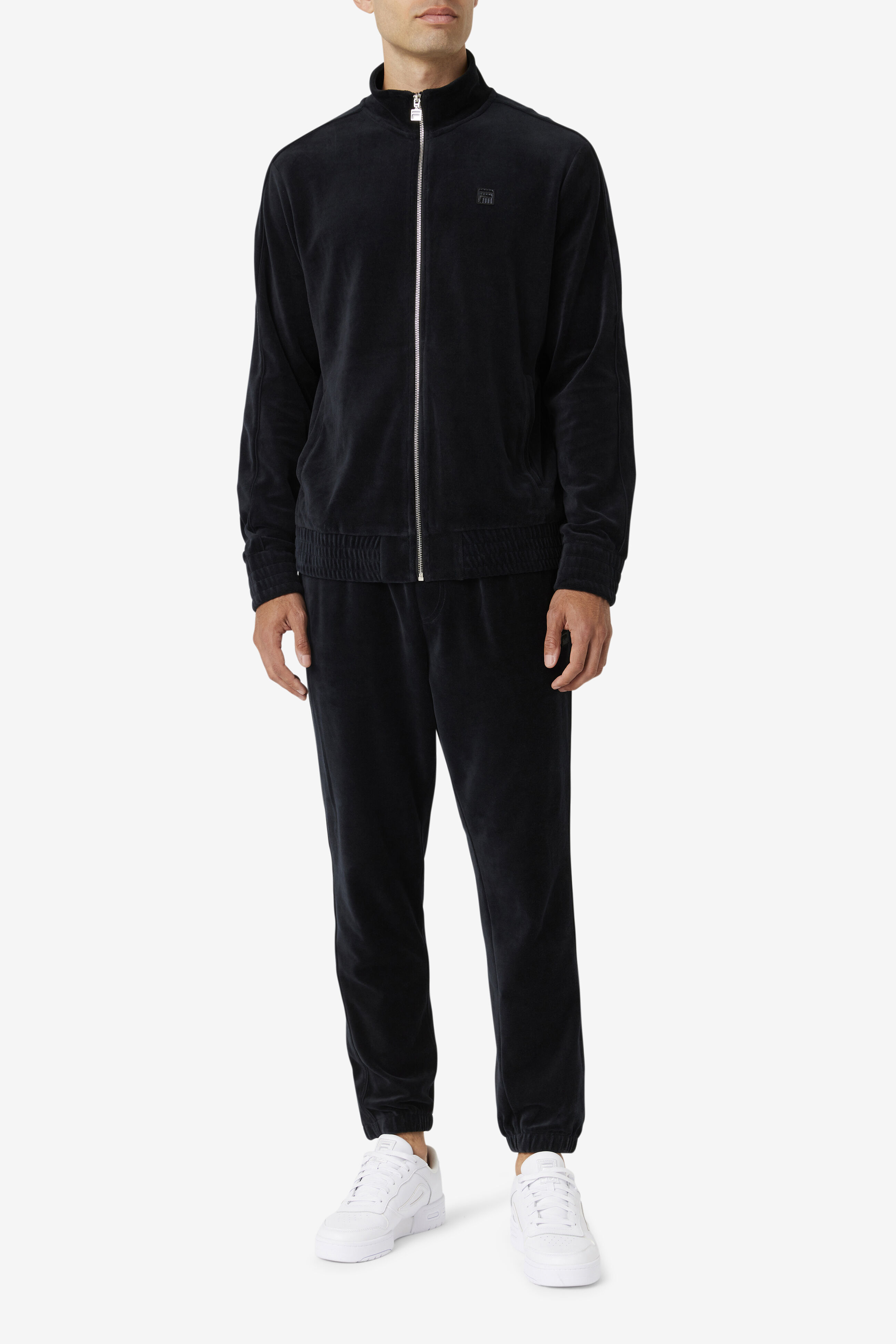 Black cheap velvet filas