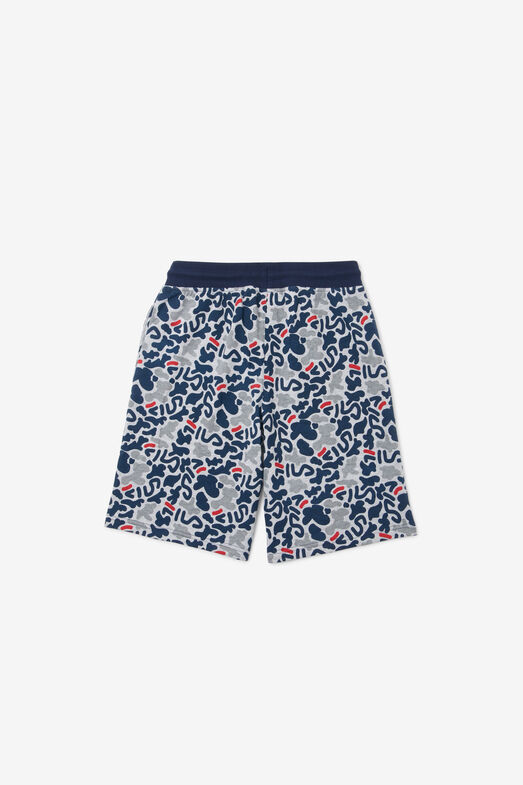 Kids' Navy Blue Camo Shorts | Fila