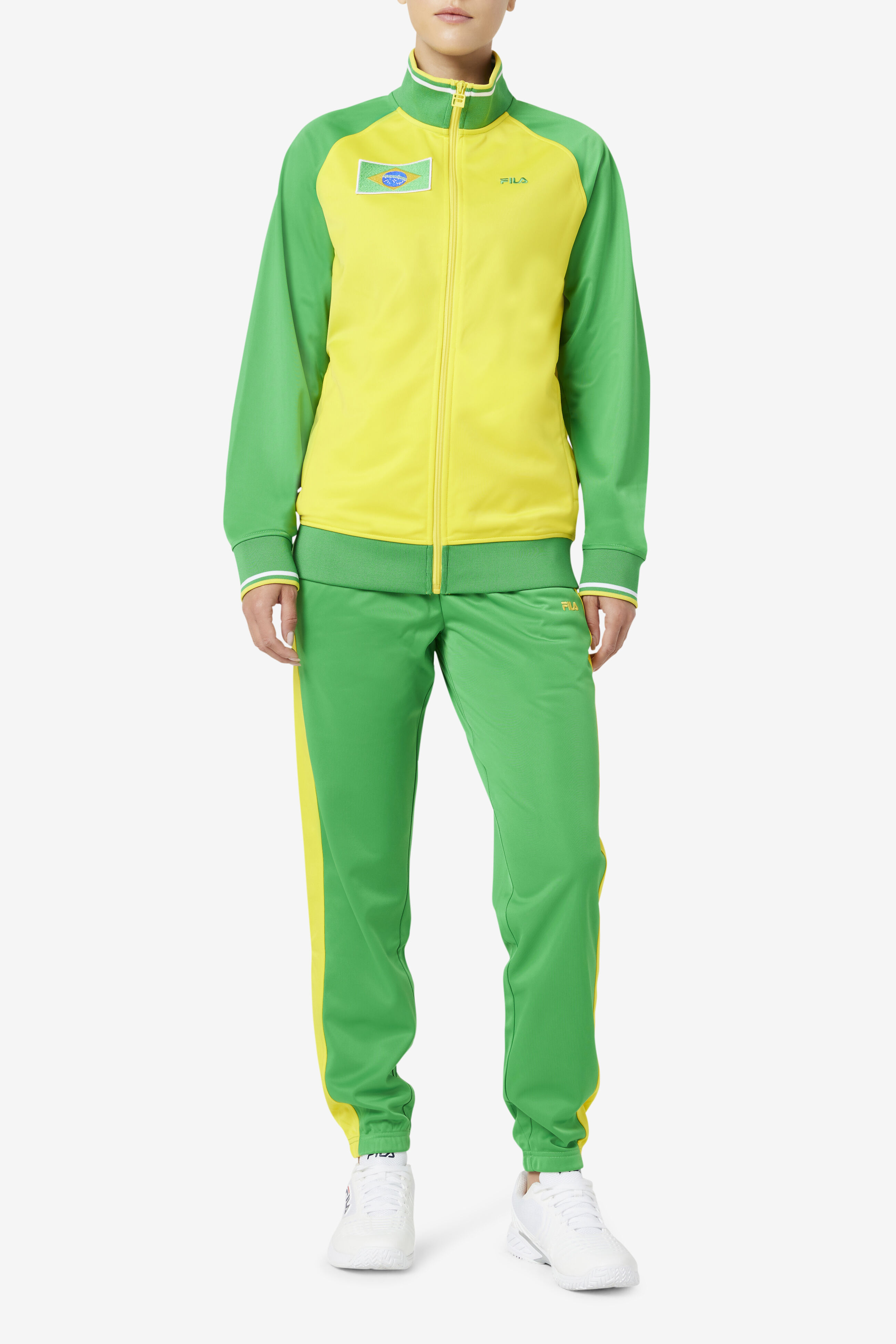 Yellow fila tracksuit store