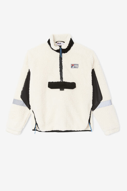 DYNO SHERPA 1/2  ZIP JACKET/WWHT/BLK/XXL