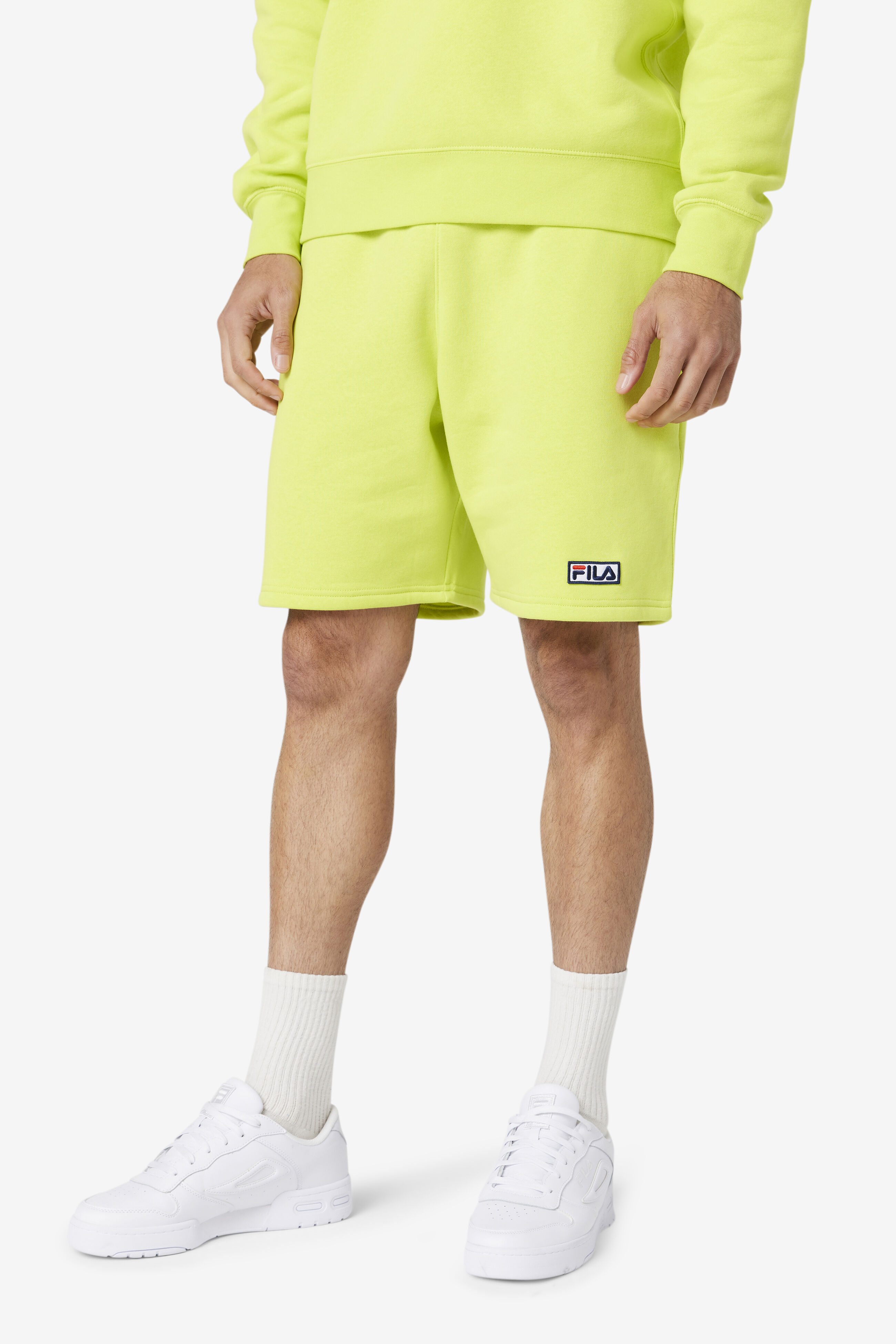 Fila shorts mens yellow hot sale