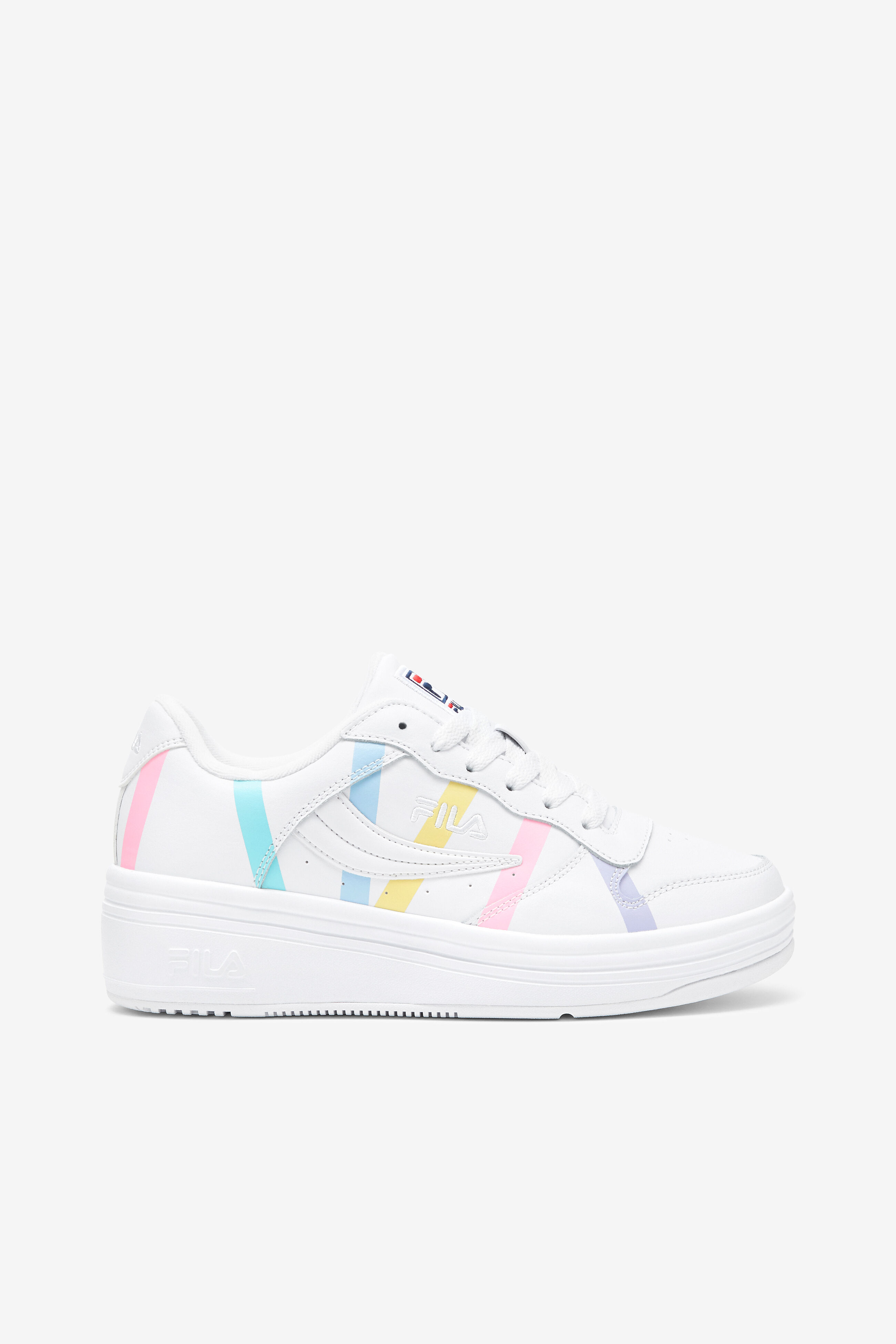 Pastel rainbow fila shoes store
