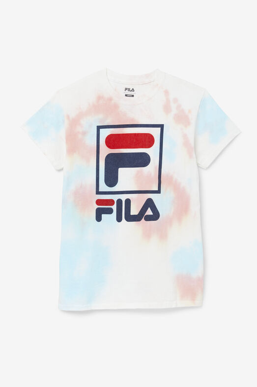 TIE DYE STACKED TEE/*TIE DYE/Extra Small