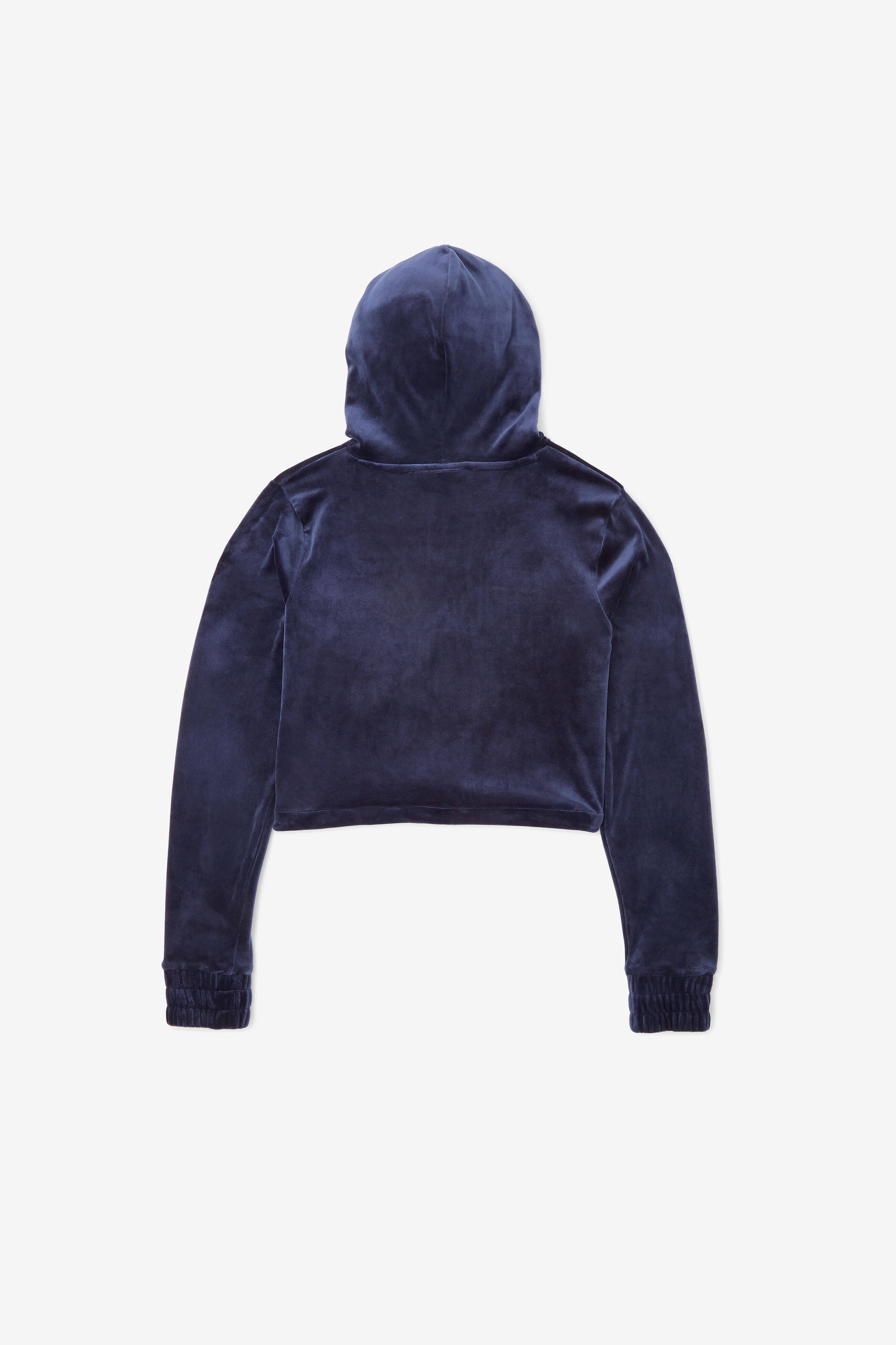Aitana Crop Velour Hoodie Sweatshirts Hoodies Fila