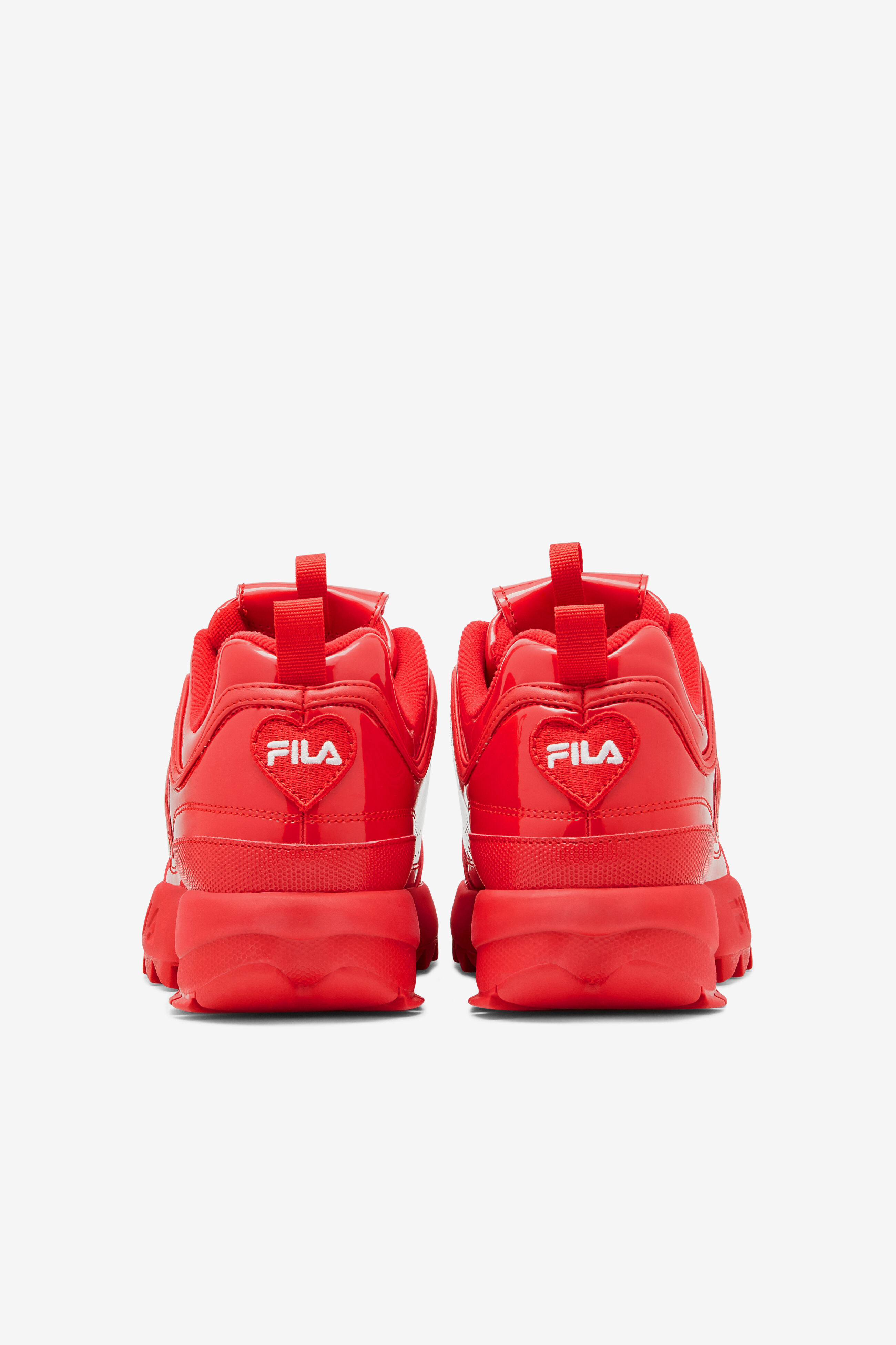 Womens red fila store shoes