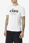 W CIAO BELLA TEE/WHITE/Extra large