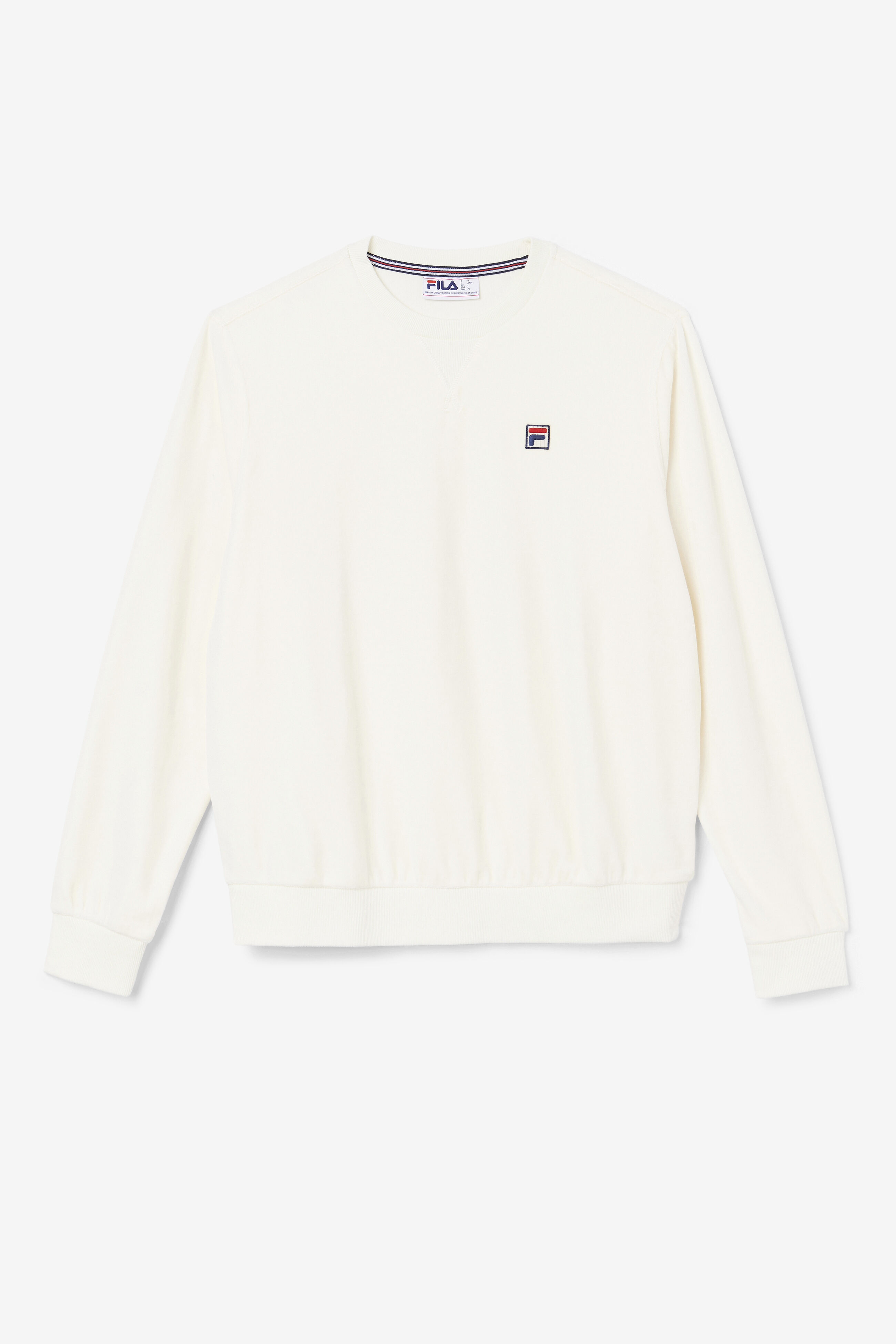 Earl Men s Long Sleeve Velour Crewneck Fila