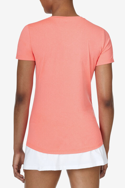 ESSEN SHORT SLEEVE V-NECK TOP