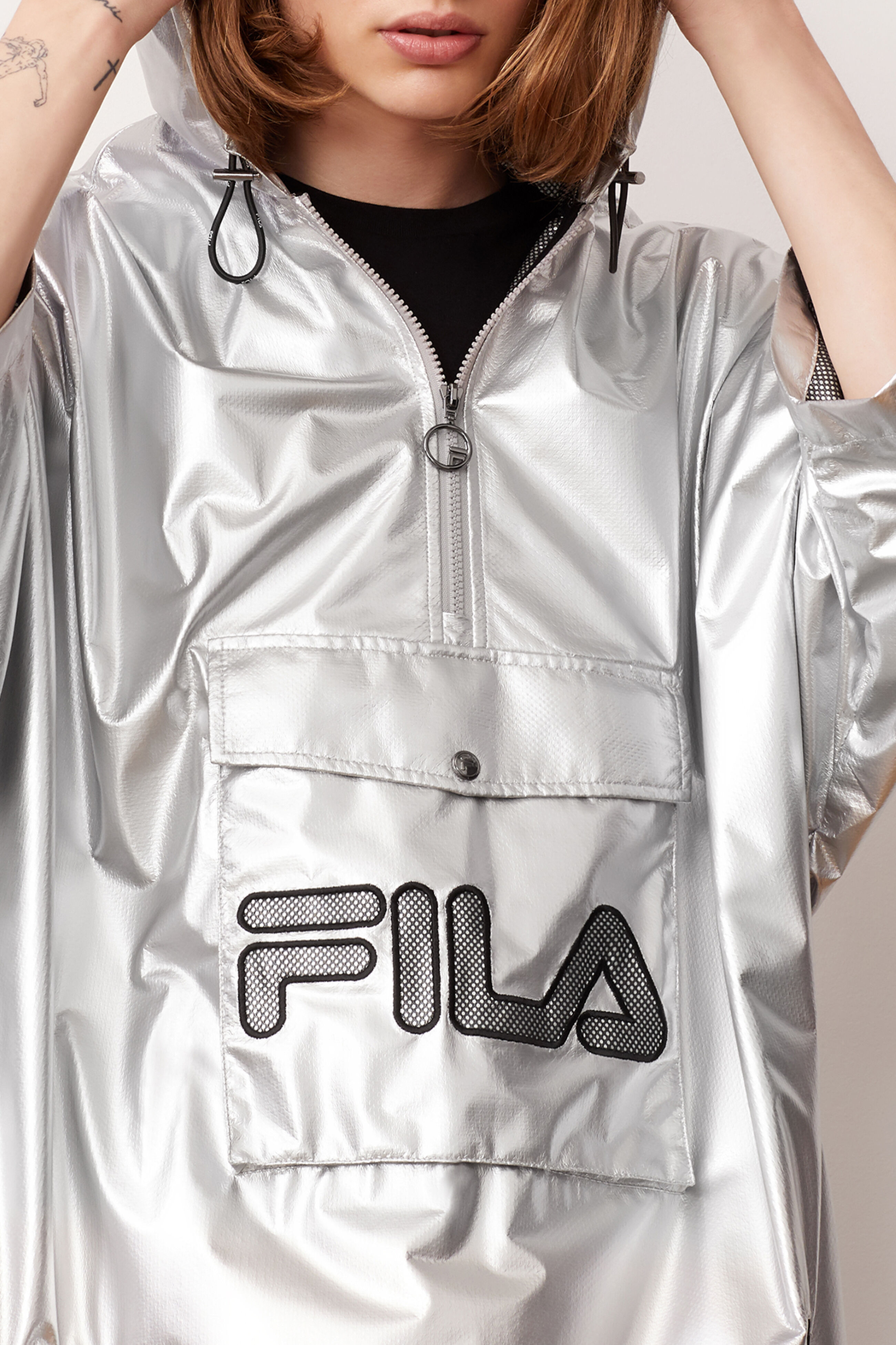 Fila hoodie clearance womens silver