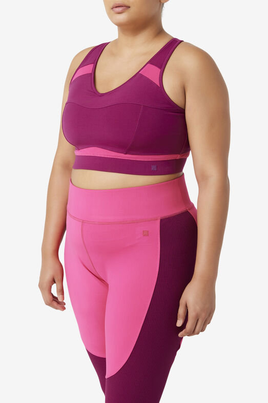 UPLIFT RACERBACK SPORTS BRA/MPRP/BPNK/5XLarge