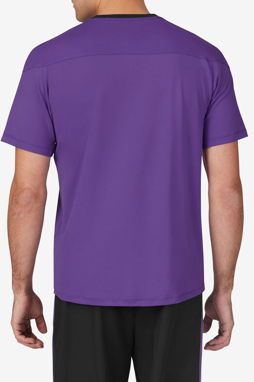 BACKSPIN SHORT SLEEVE V NECK