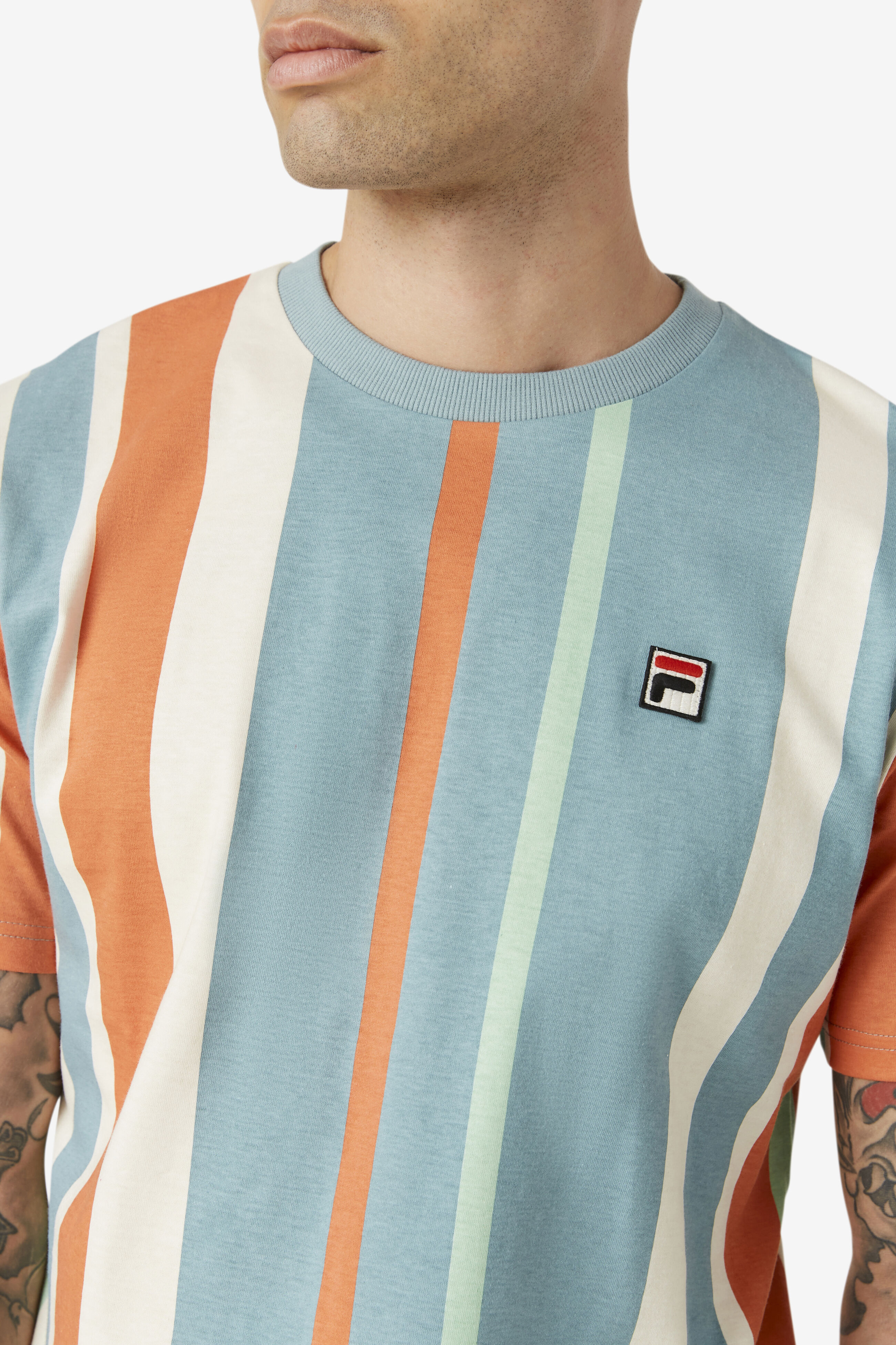 Gach Vertical Striped T shirt Fila