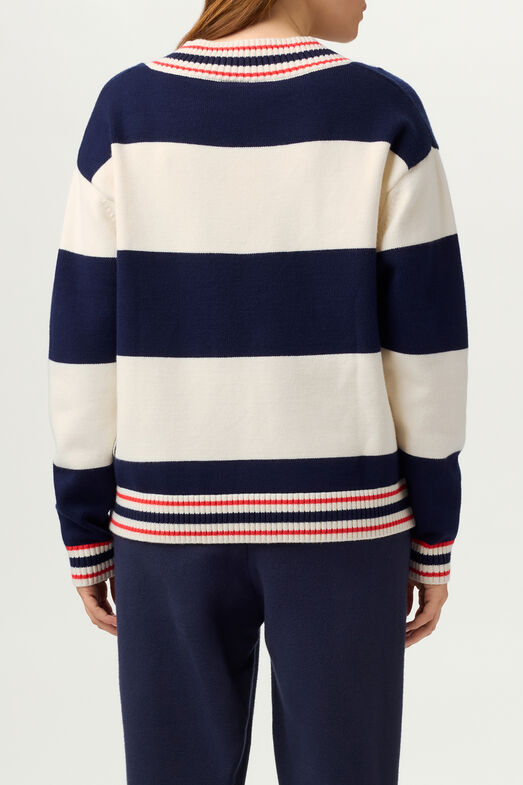 VARSITY V- NECK SWEATER