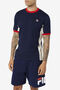 WARNER T-SHIRT/PEAC/WHT/CRED/Large