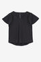 UPLIFT TEXTURE S/S TOP/BLACK/1XLarge