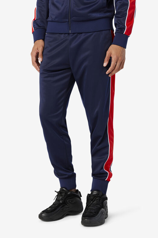 FILA Unveils Cozy Navy Taped Logo Jogger Pants