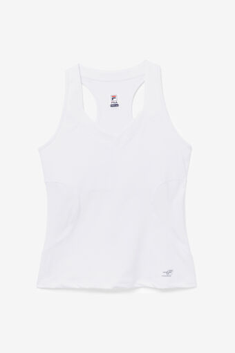 PICKLEBALL HALTER TANK/WHITE/Small
