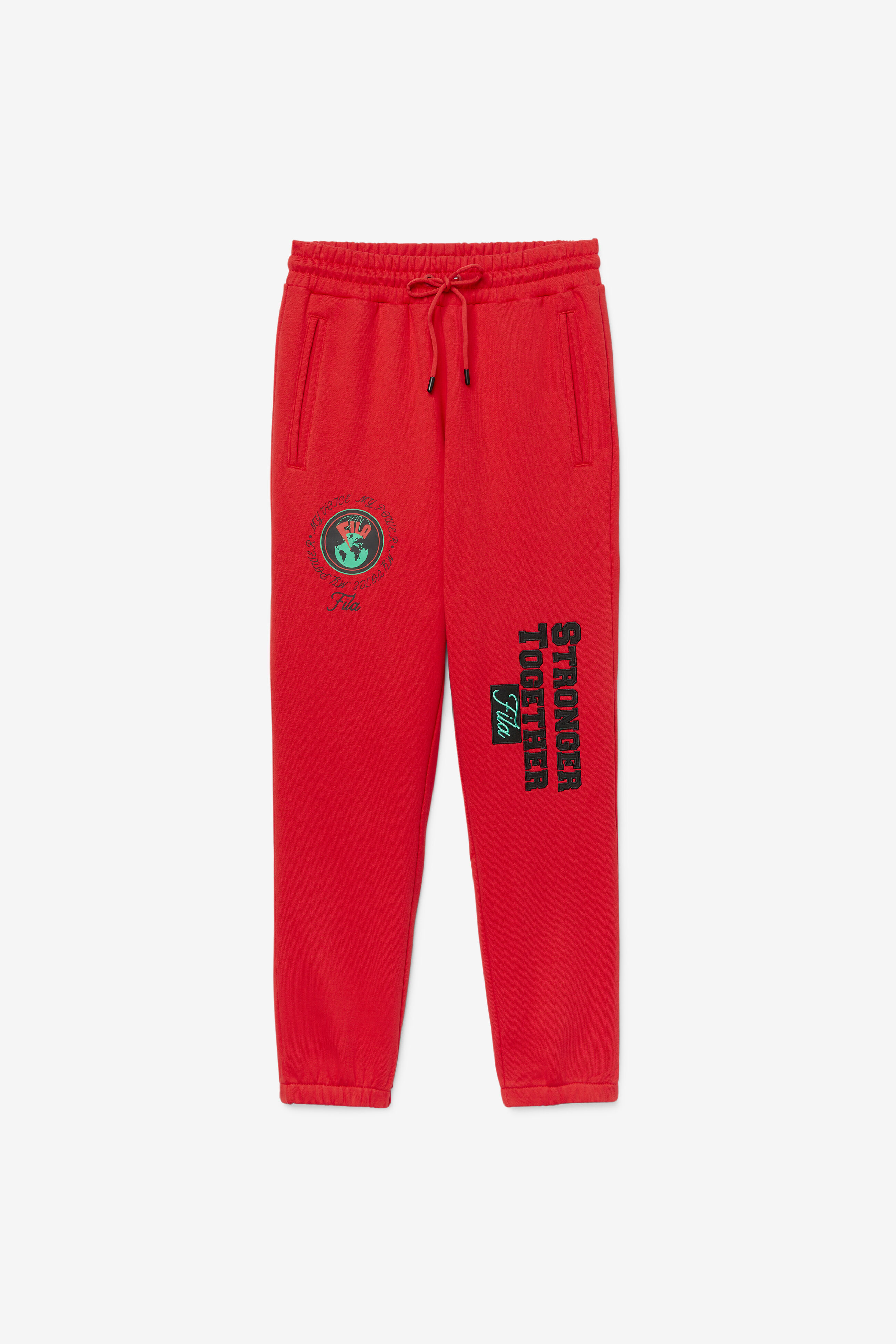 Red fila hotsell joggers