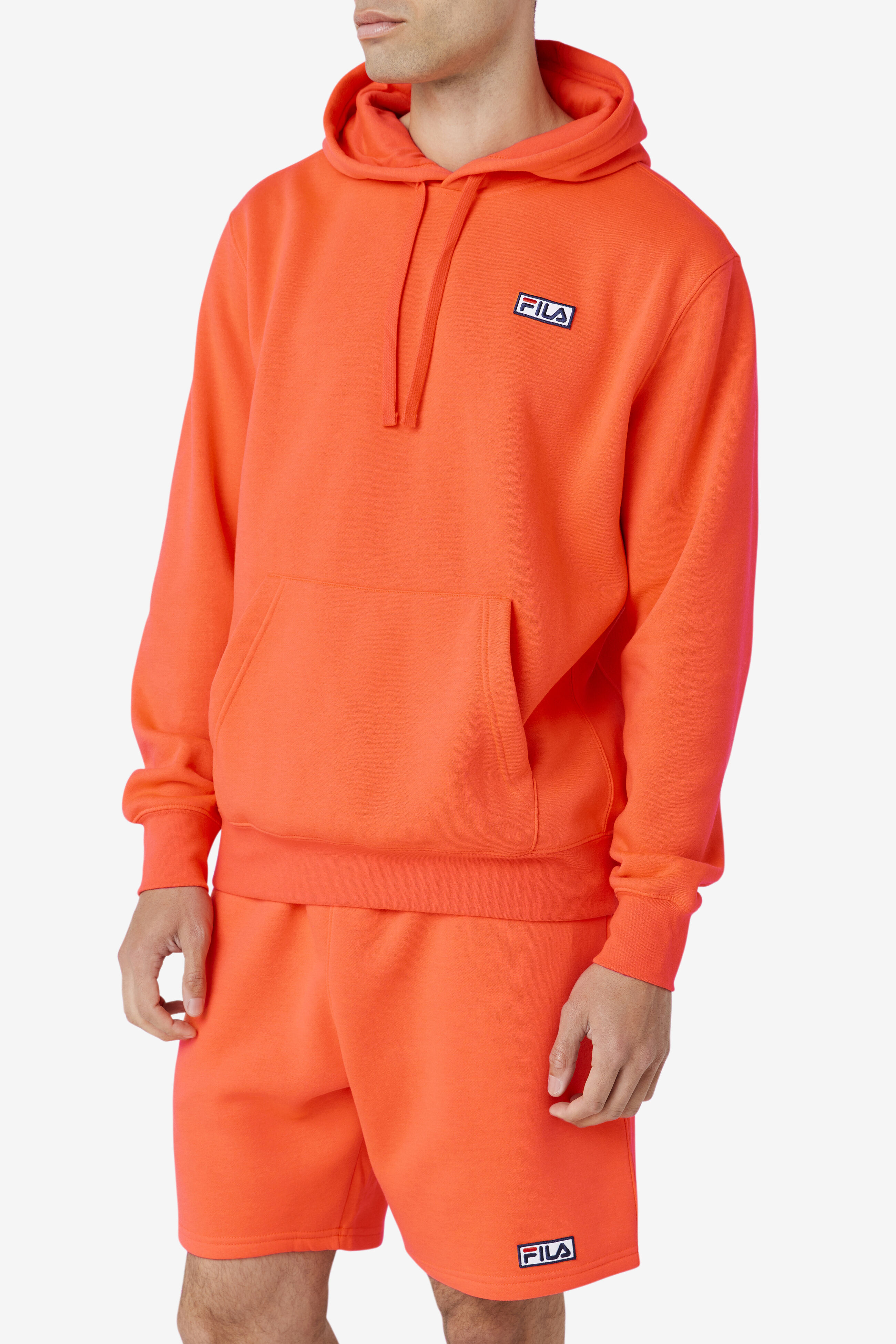 Fila sweatsuit mens orange best sale
