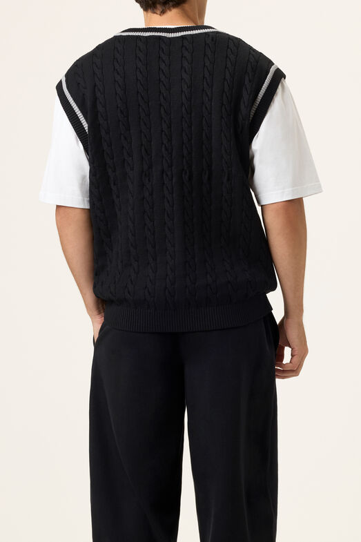 BASELINE CABLE KNIT VEST