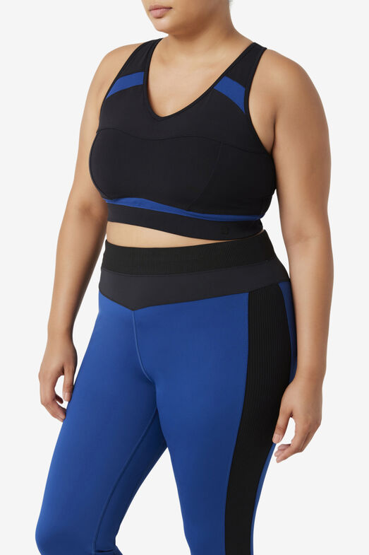 UPLIFT RACERBACK SPORTS BRA/BLK/NVYPN/5XLarge