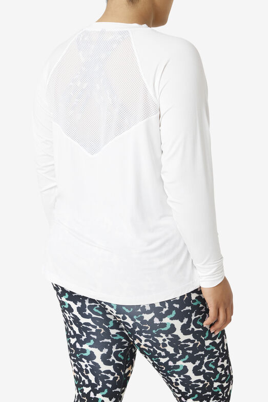 MESH BLOCKED LONG SLEEVE