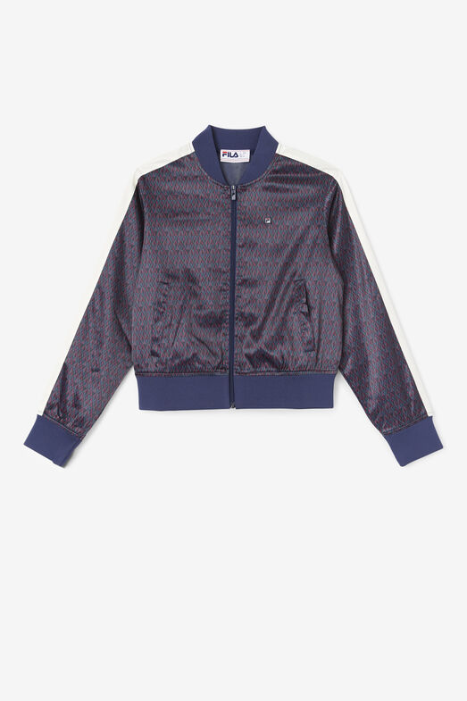 FARAH SATIN TRACK JACKET