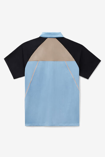 SHORT SLEEVE POLO/DBLU/BLK/MMELN/Large
