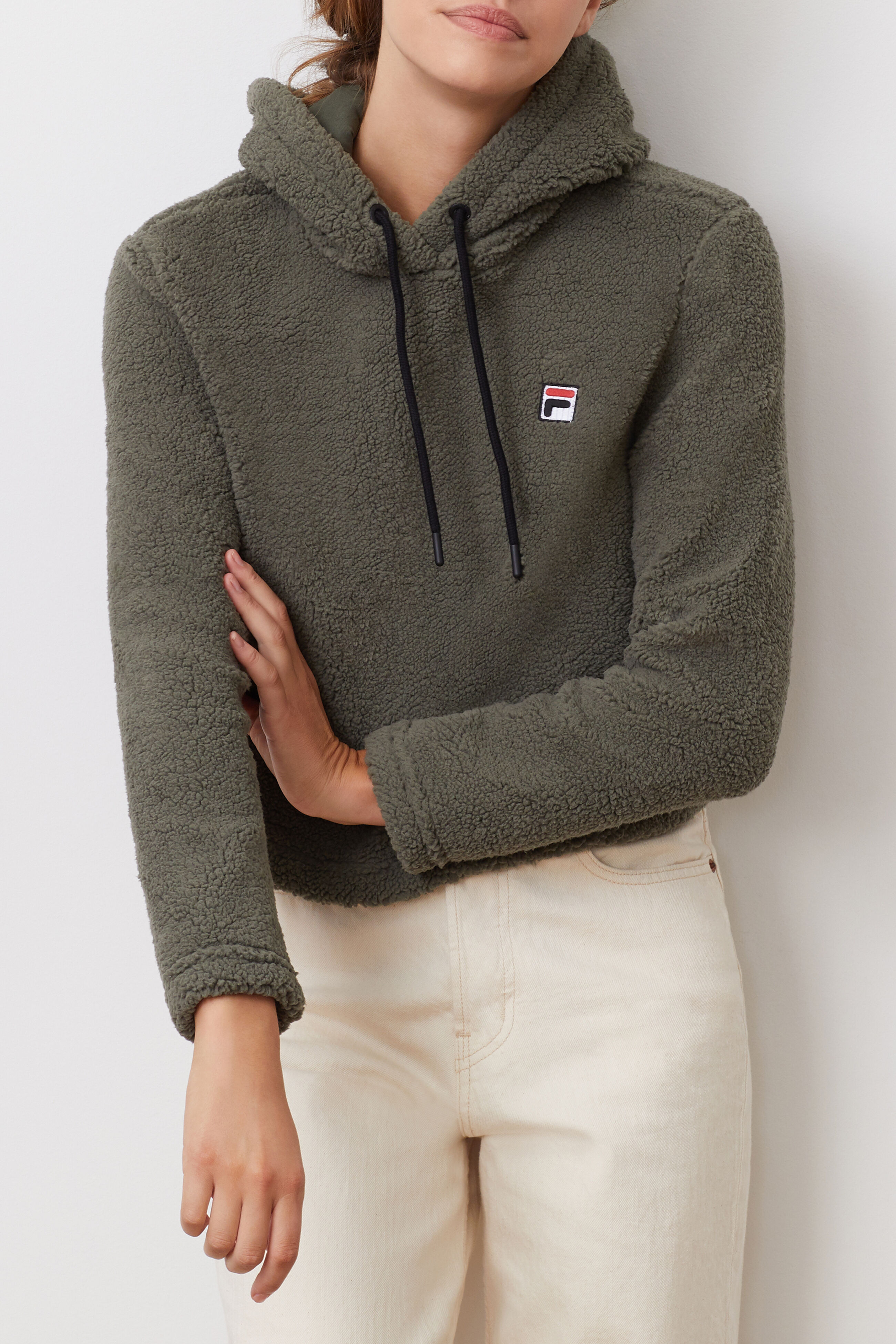 Fila sherpa hoodie clearance