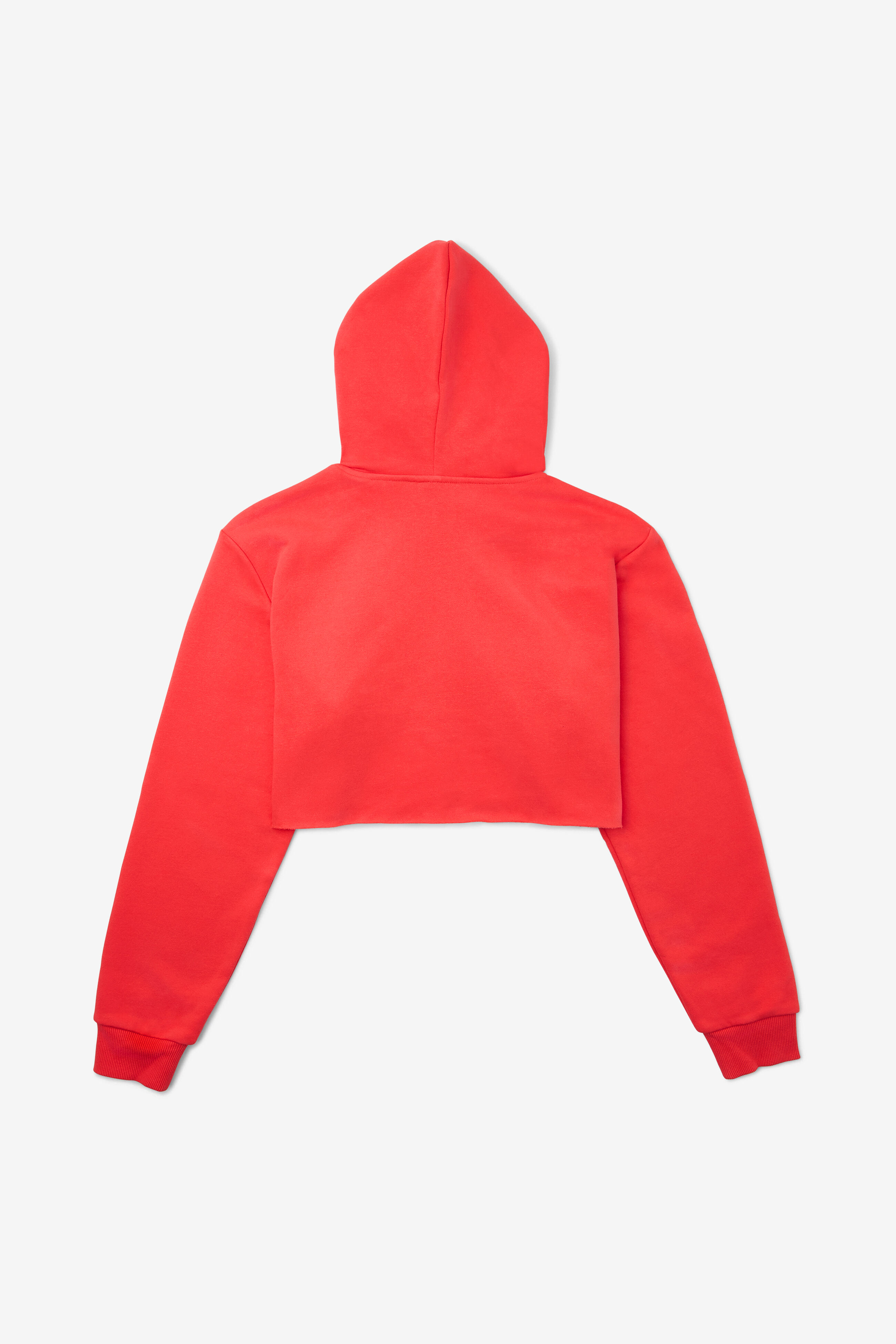 Red fila cropped hoodie cheap