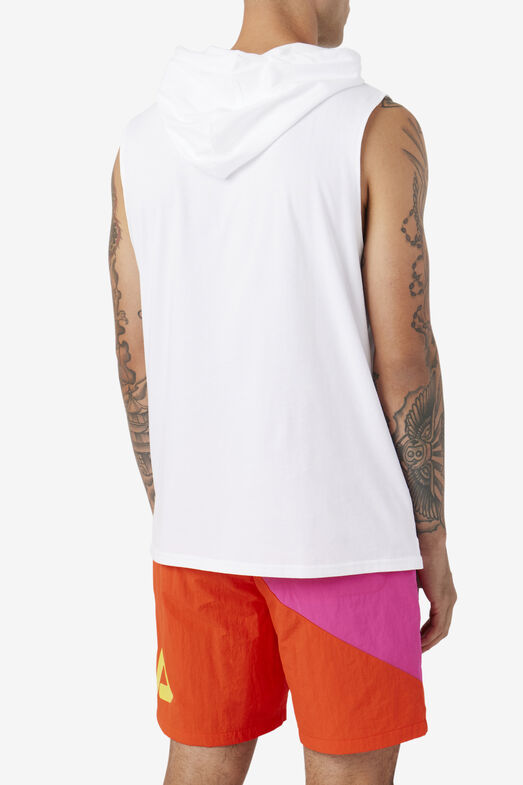 Zany Sleeveless Hoodie Tops Fila