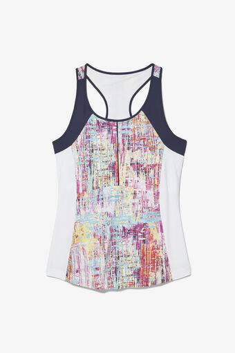 ALLEY PRINTED RACER BACK TANK