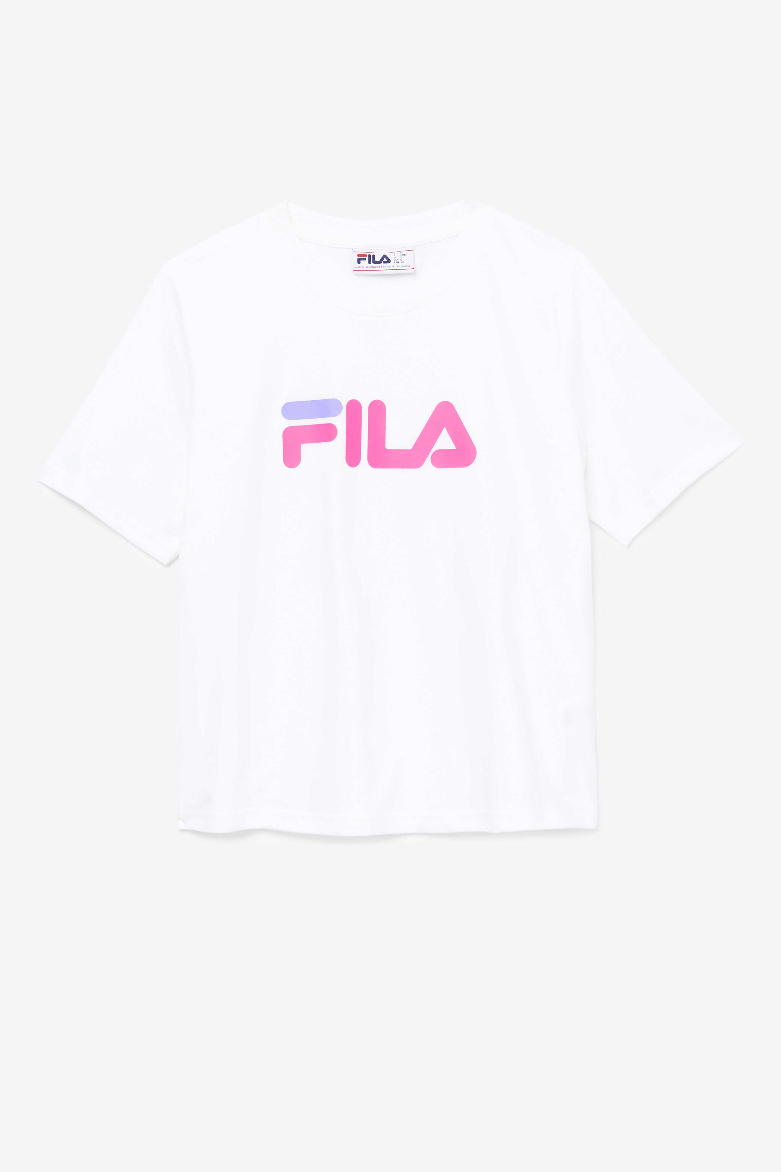 Fila crop outlet top white