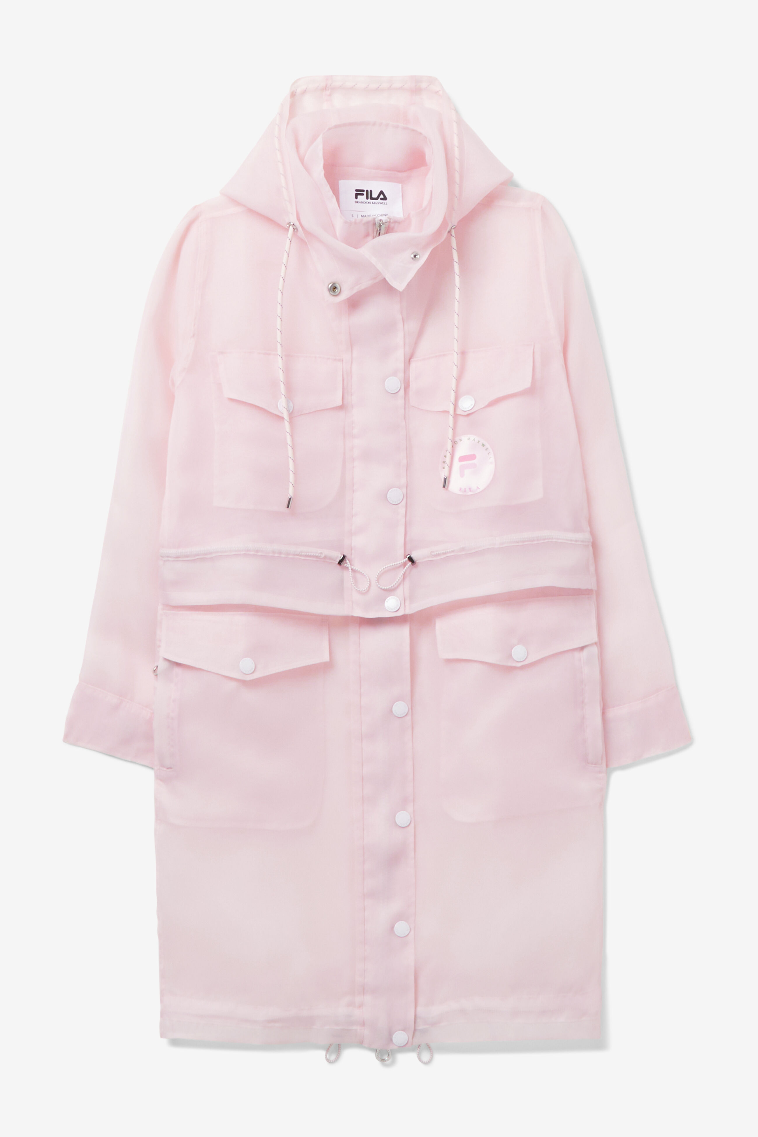 Pink fila online coat