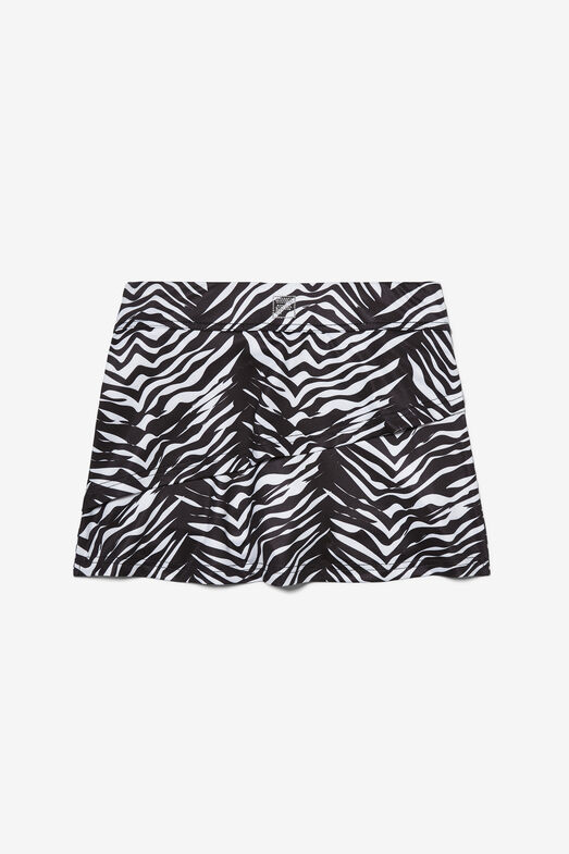 TIERED SKORT/ZEBRA/XS