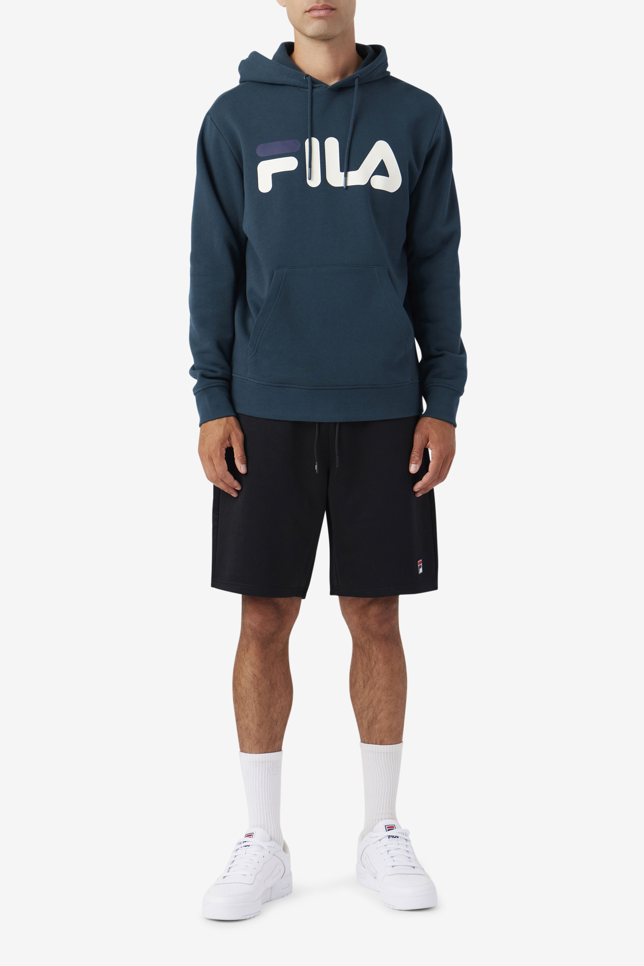 Black top fila hoodie