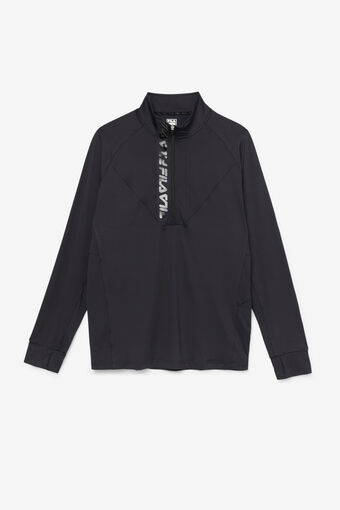 TETTER 1/2 ZIP/BLACK/Large