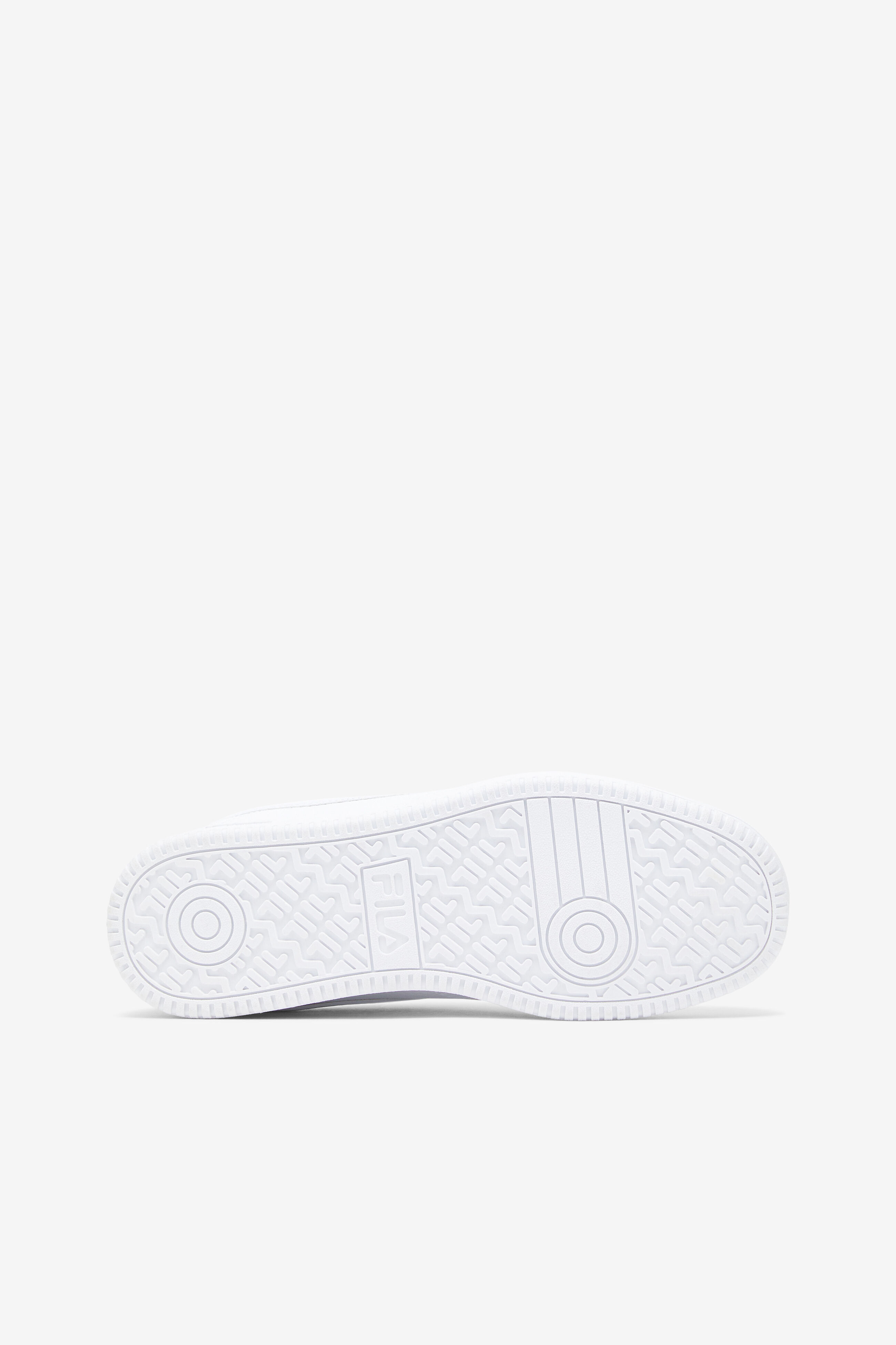 White fila top platform trainers