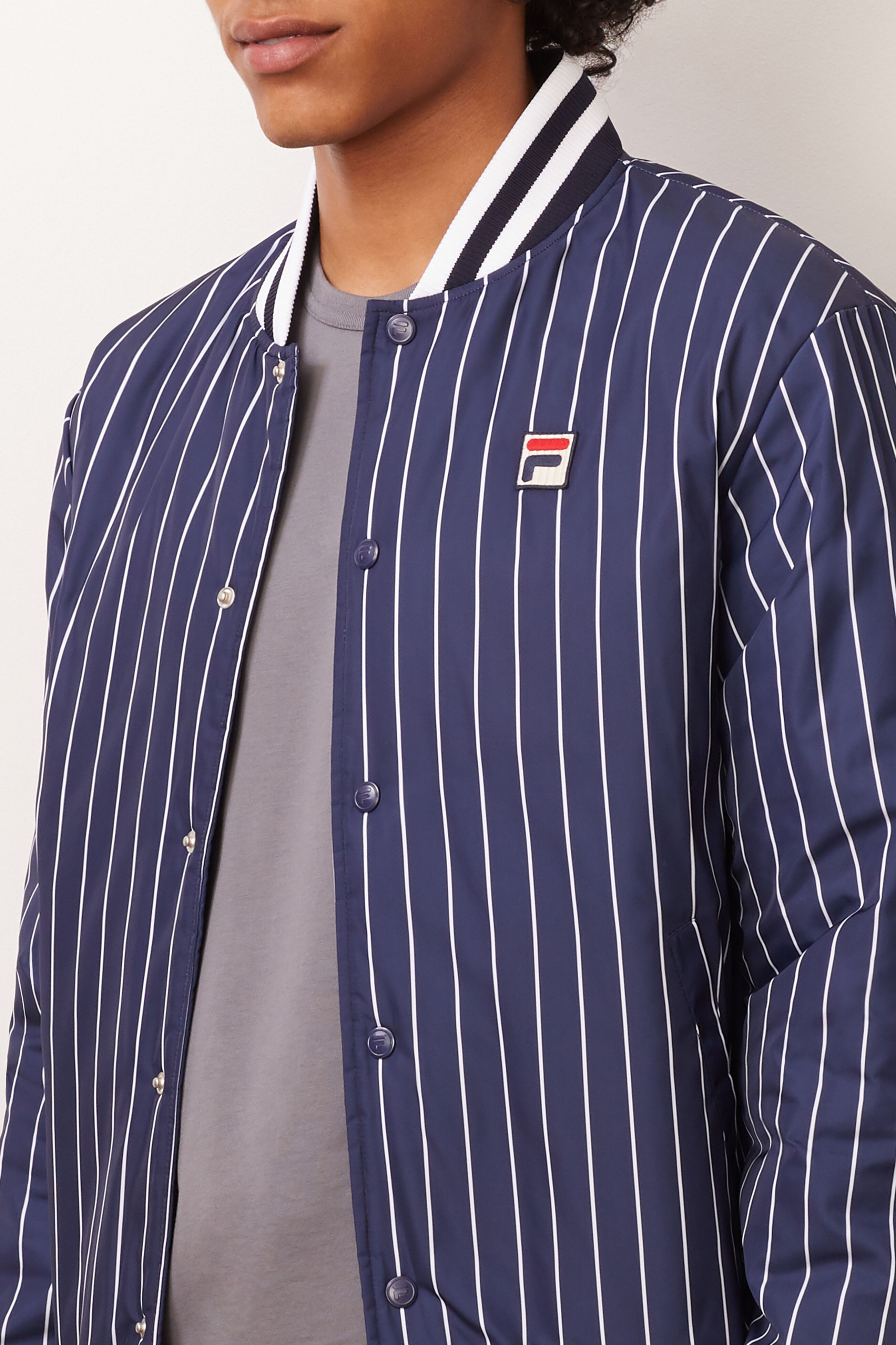 Fila striped jacket sale