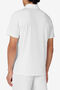 WHITE LINE SHORT SLEEVE ZIP POLO