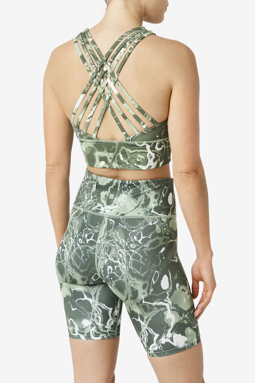 UPLIFT HIGH NECK SPORTS BRA/BASILMARBLE/Small