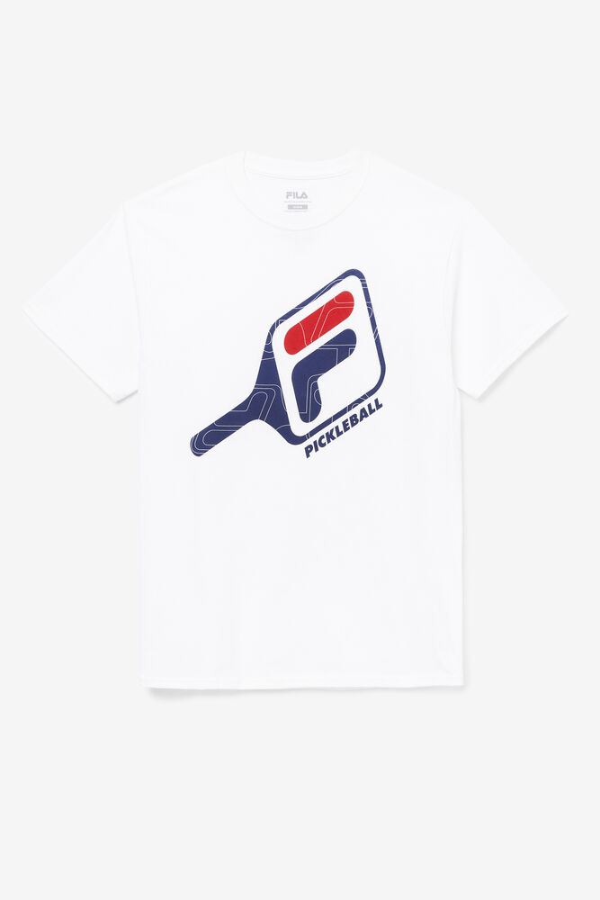 PICKLEBALL PADDLE TEE/WHITE/Extra large