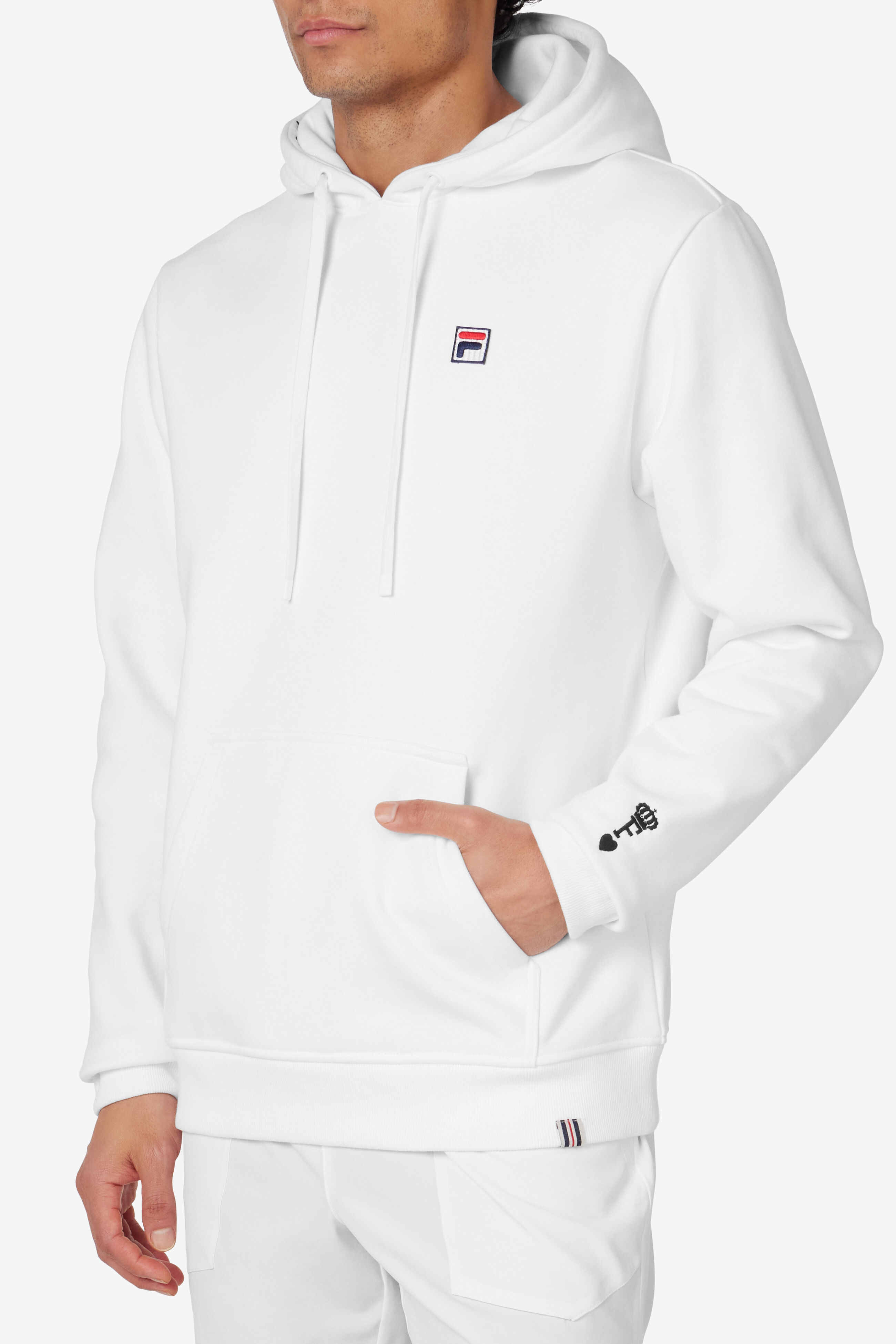 Fila hoodie mens white outlet