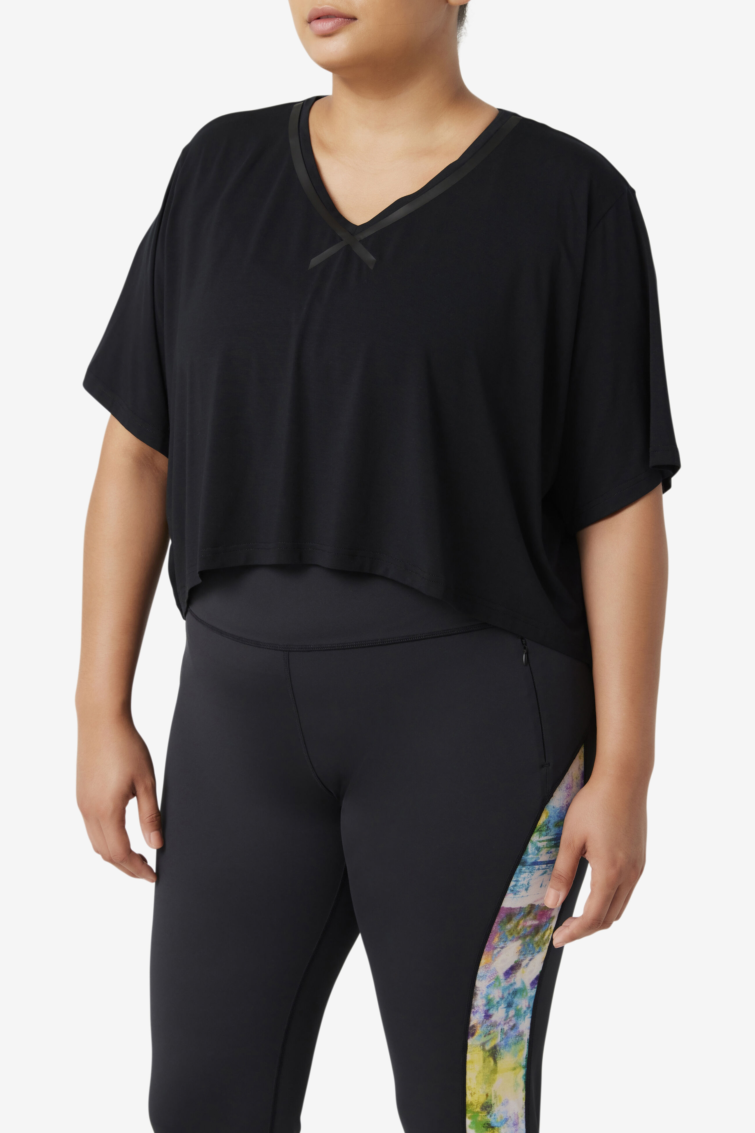 Plus size fila crop top online