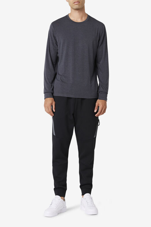 COMMUTER LONG SLEEVE TEE/BLACKHTH/Medium